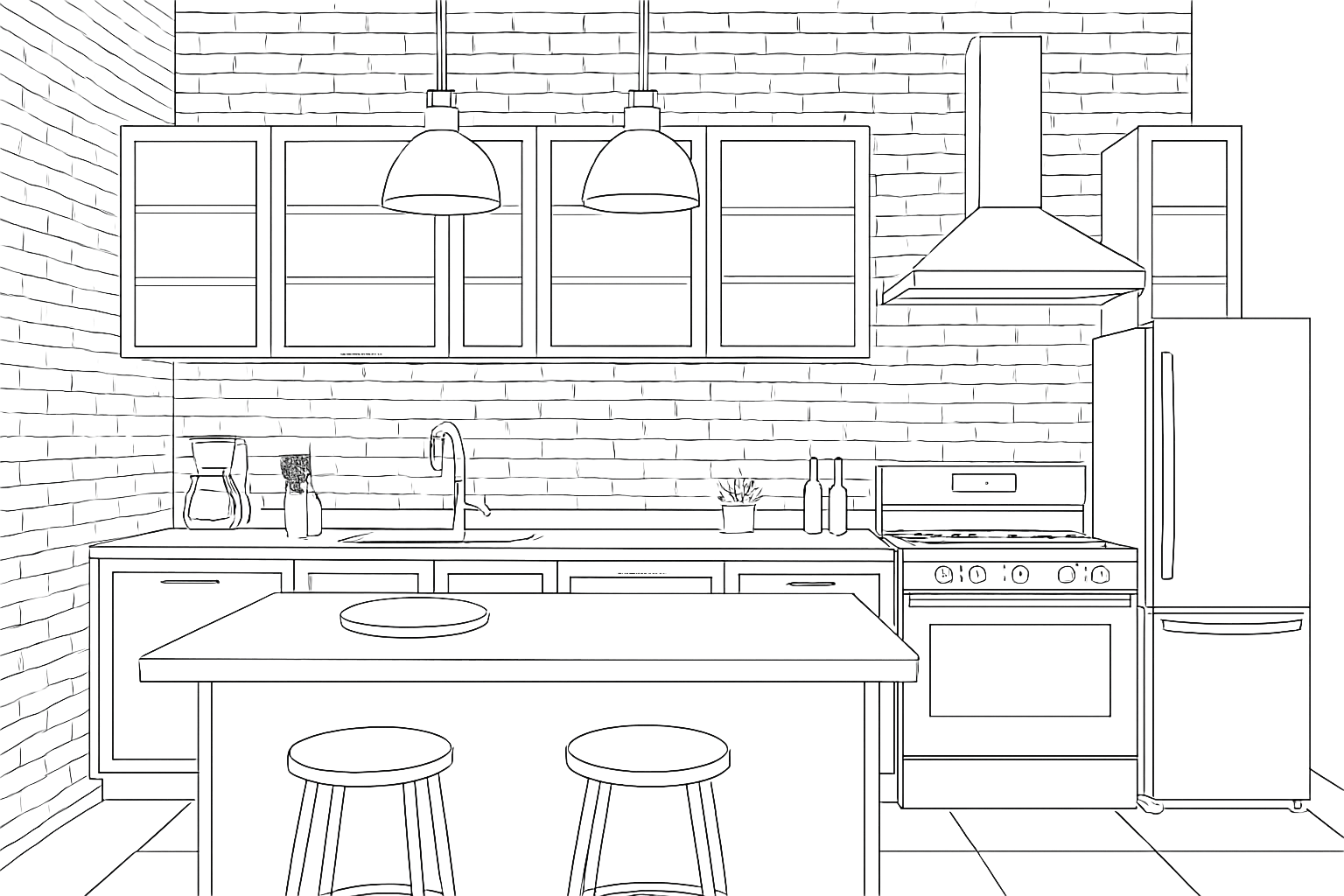 Calque dessin noir et blanc transparent